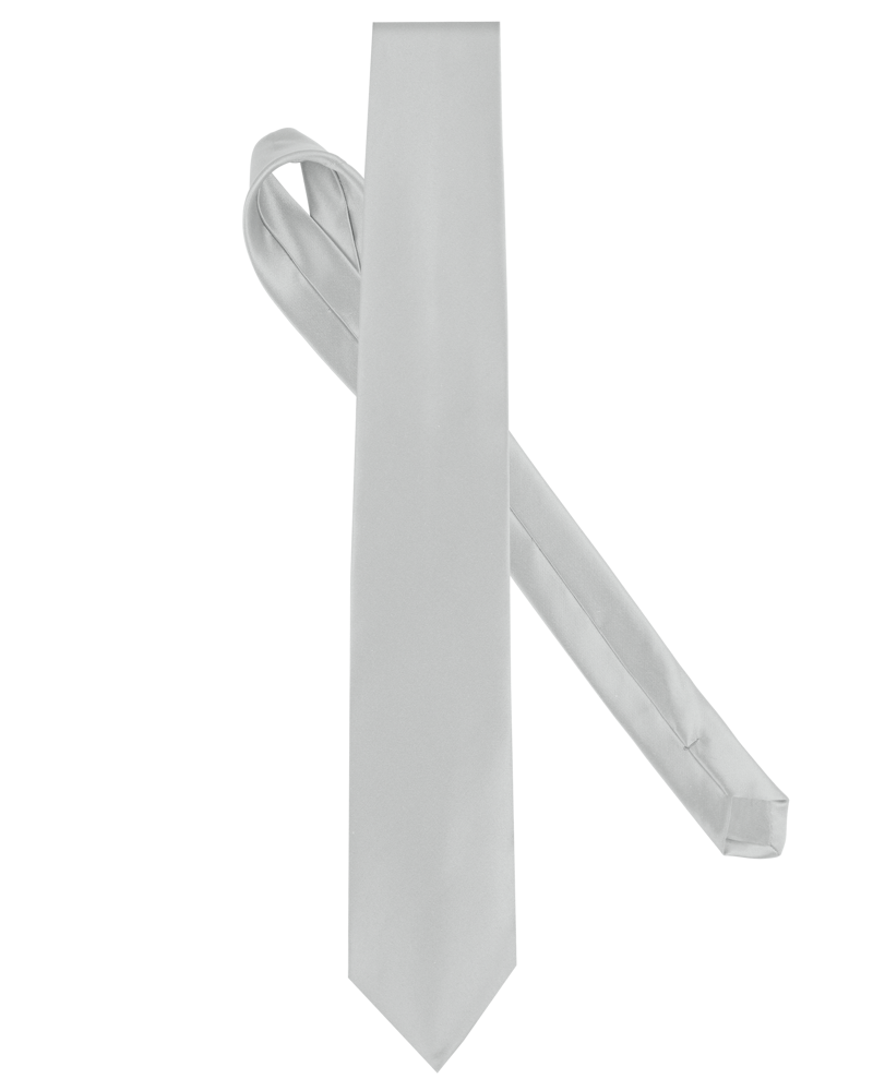 K860 - Satin Krawatte - Silver