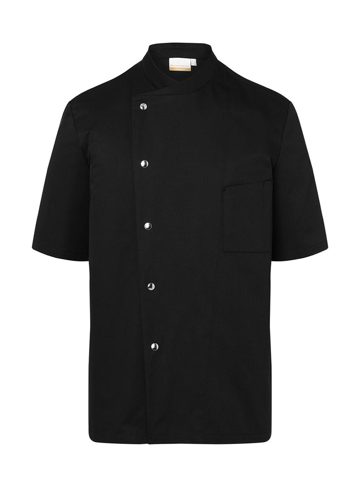 Chef Jacket Gustav Short Sleeve - Black