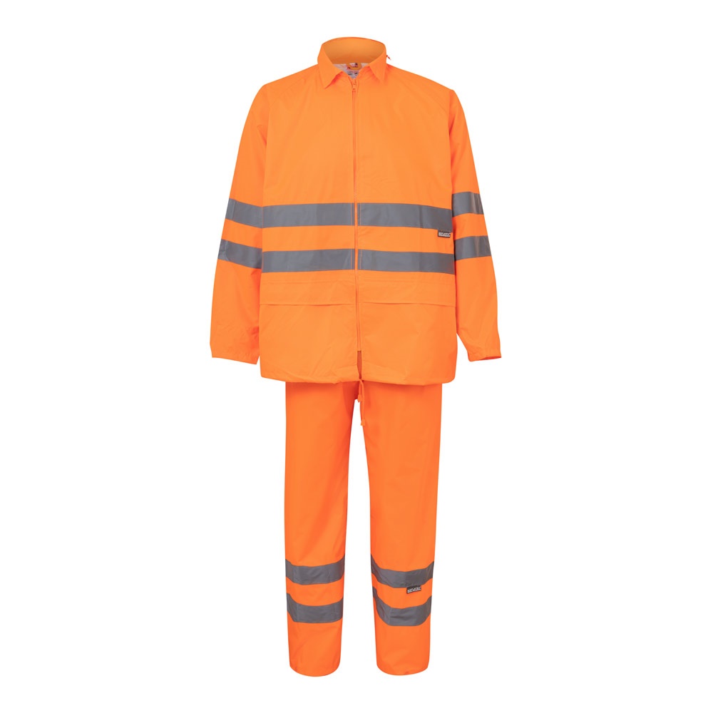 VL VENUS. Regenanzug (130g/m²), aus Polyester (100%) mit PU-Beschichtung - Hexachrome orange
