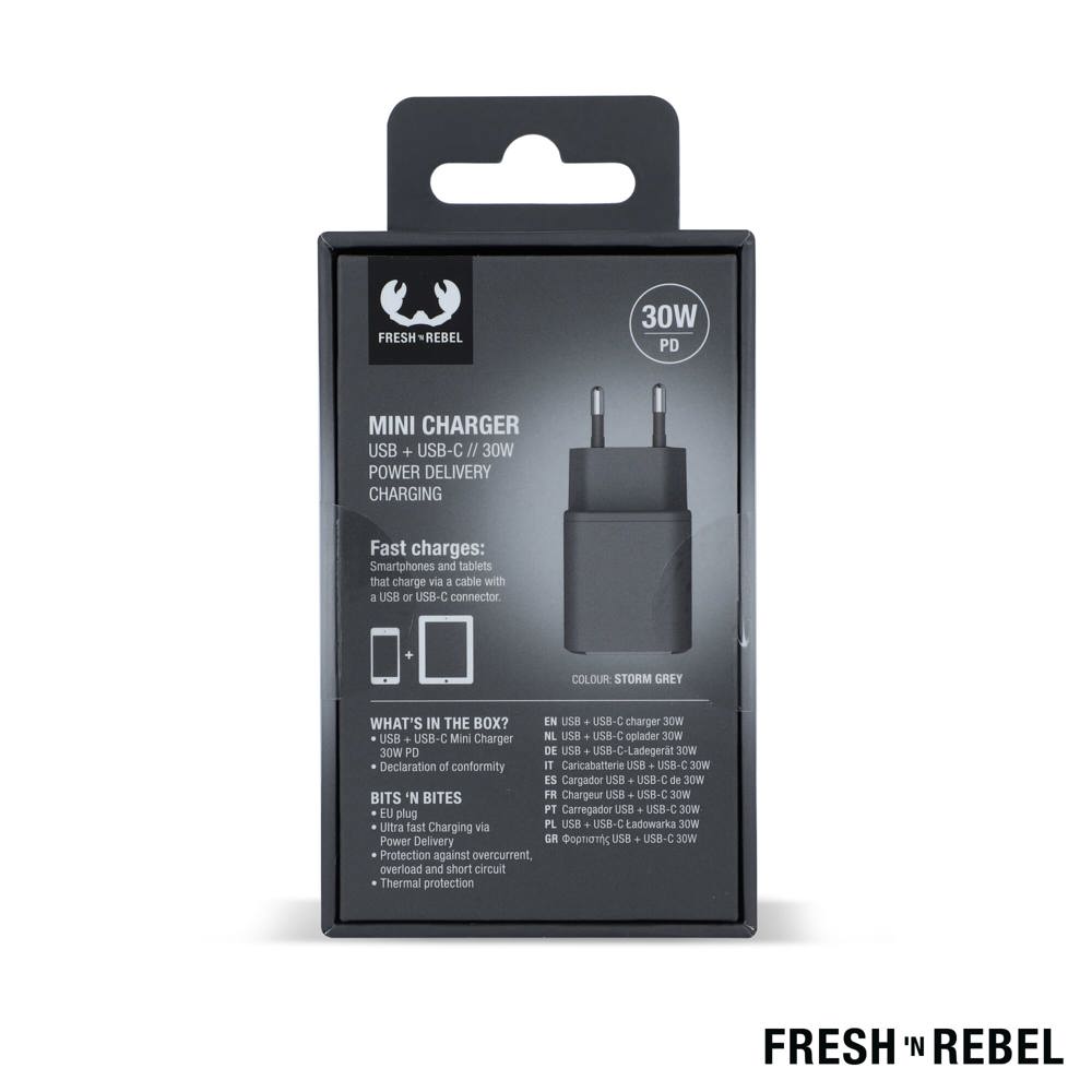 2WC30 I Fresh 'n Rebel Mini Charger USB-C + A PD // 30W