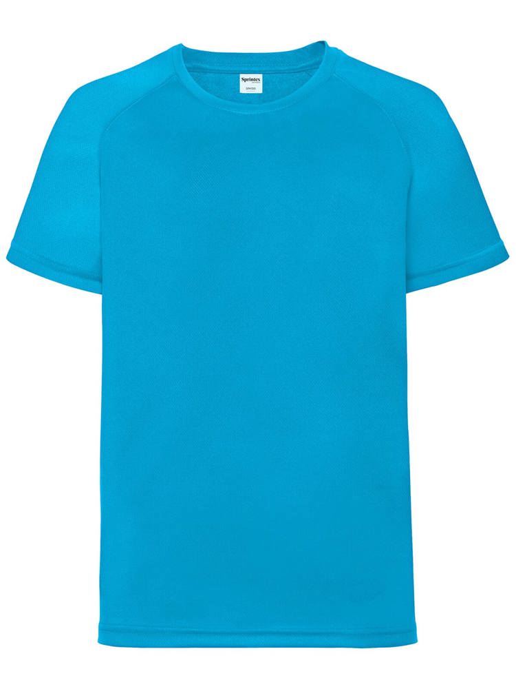 SP Run Kinder-Sportshirt, 140 g/m2, 100 % Polyester - Turquoise Blue