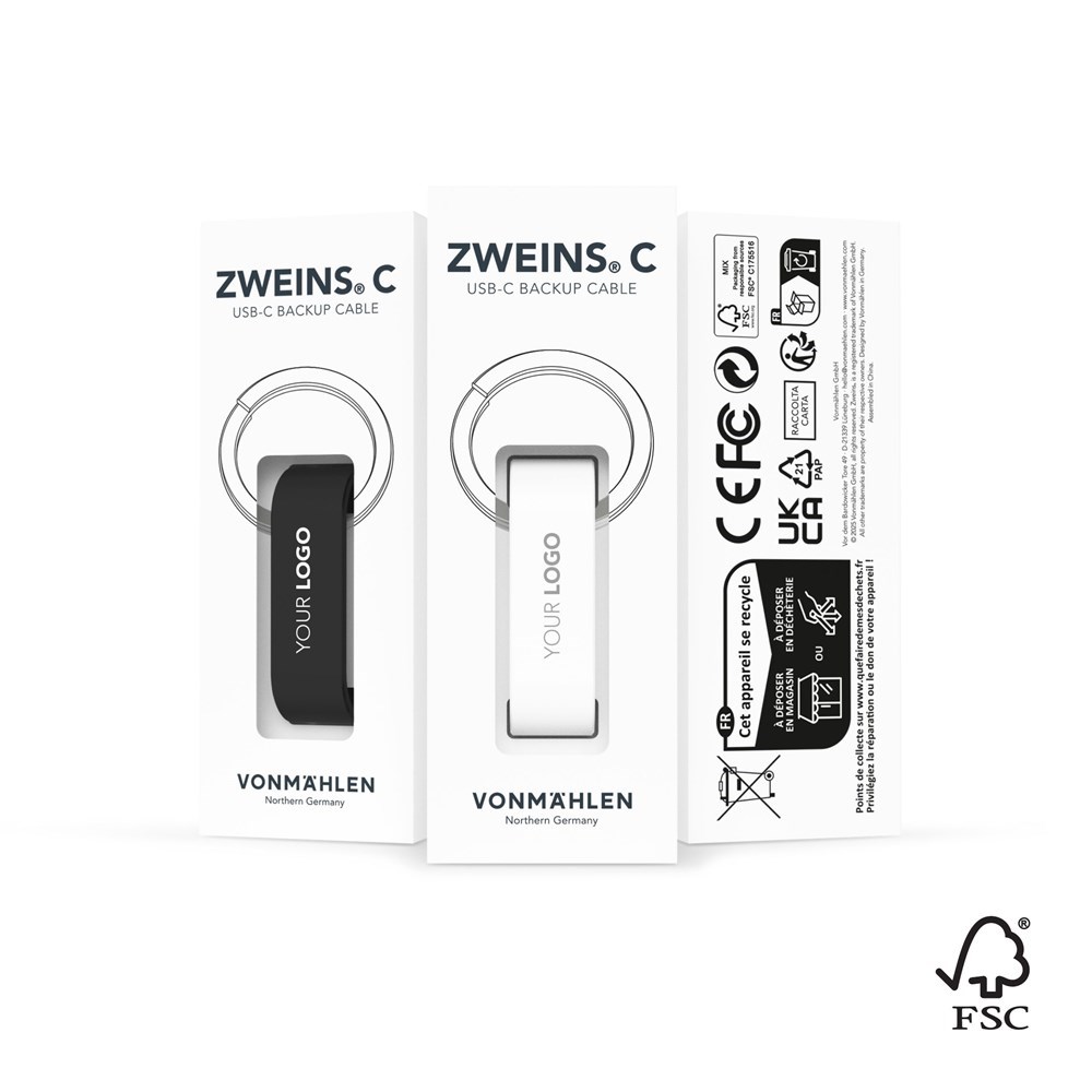 Zweins® C - Das USB-C Backup-Kabel - Individuelle Pantone