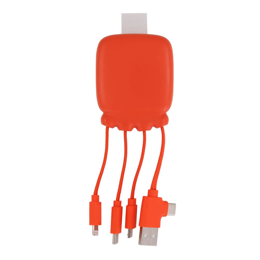 3192 | Xoopar Octopus Gamma 2 Powerbank with Bio Charging cable 3000mAh - orange