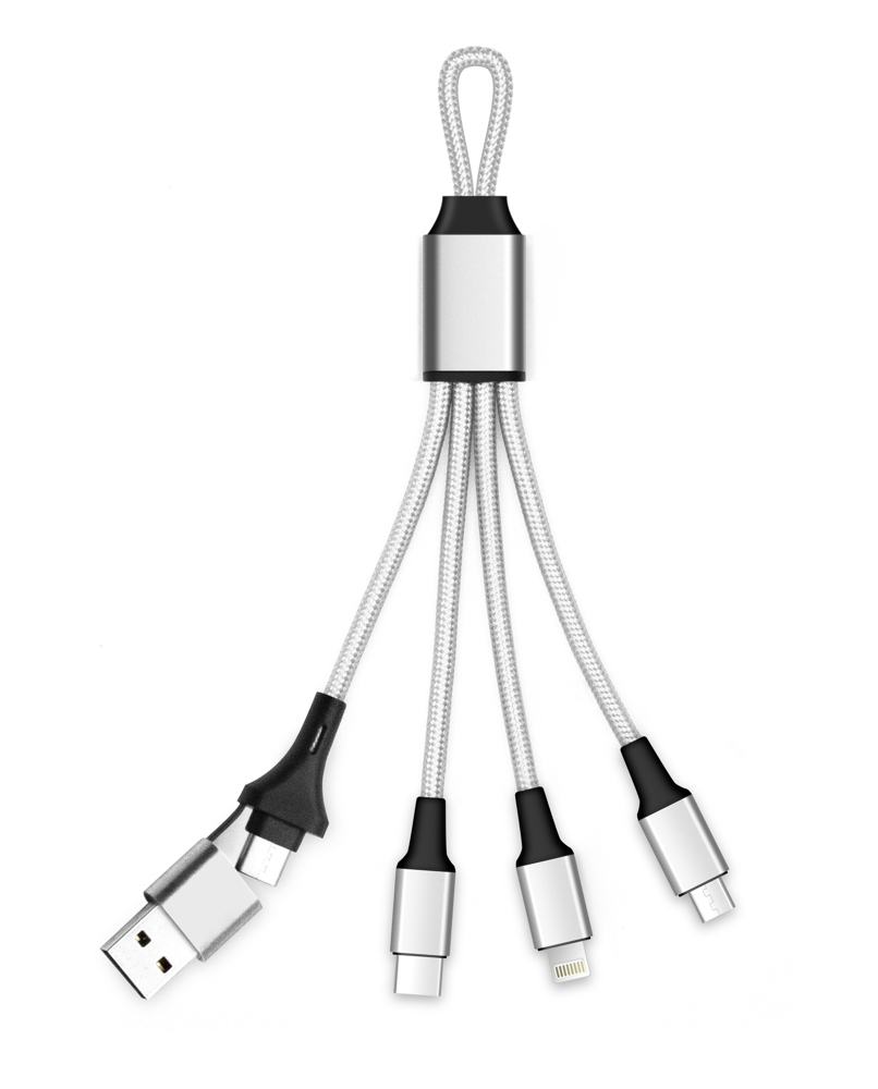 5-in-1 Ladekabel Mini - Blau