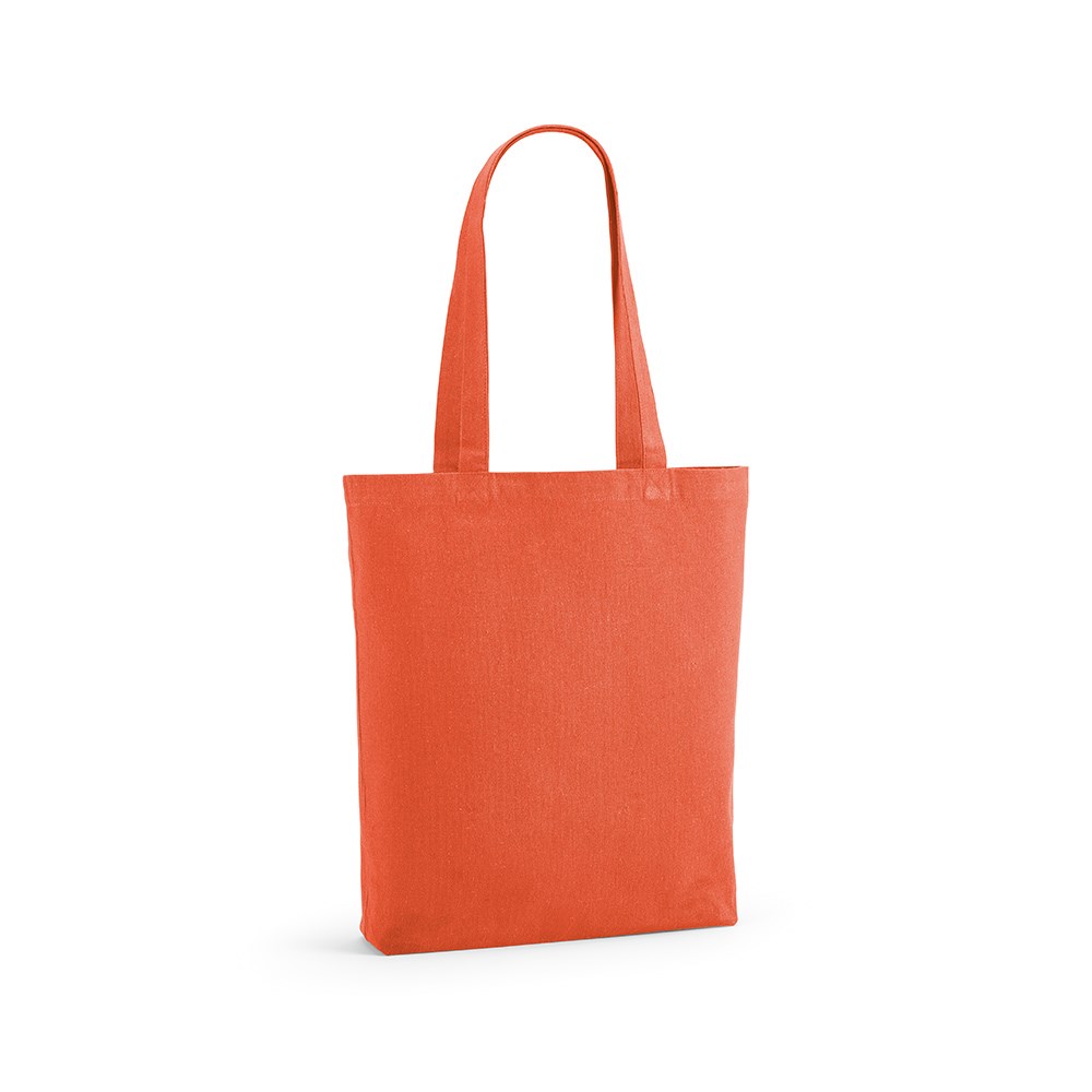 Annapurne Einkaufstasche recy.Baumwolle (180 g/m²). Mit Bodenfalte - Orange
